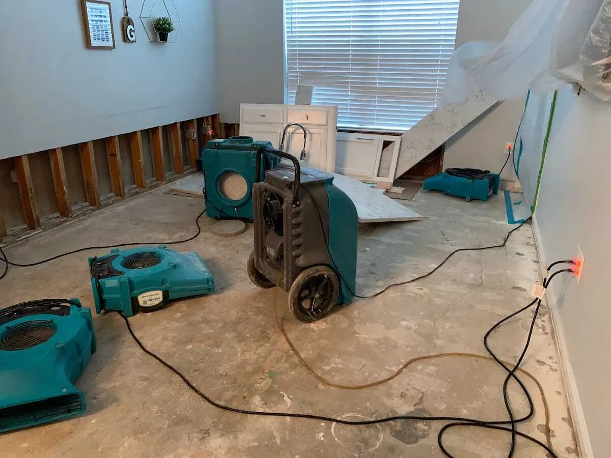 Dehumidifier in flood-cut room for Water Extraction & Removal in Brainerd